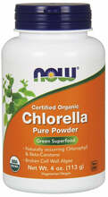 NOW Foods Certified Organic Chlorella, Pure Powder, 113 g