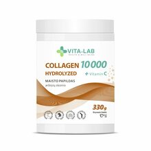 Vita-Lab hüdrolüüsitud kollageen 10000 koos C-vitamiiniga, 330 g