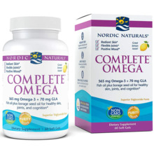 Nordic Naturals Complete Omega-3 565 mg + GLA 70 mg sidrun, 60 kapslit