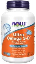 NOW Foods Ultra Omega 3-D, 90 kalaõlikapslit