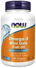 Now Foods Omega 3 minigeelid, 180 kapslit