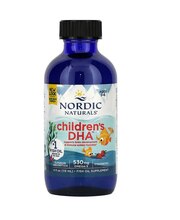 Nordic Naturals Childrens DHA, maasikamaitseline, 119 ml
