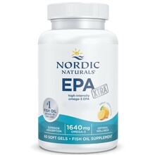 Nordic Naturals EPA Xtra Omega-3, 1640 mg, sidruni maitsega, 60 kapslit