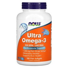 Now Foods Ultra Omega-3, 500 EPA / 250 DHA, 90 kapslit