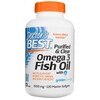 Doctor's Best puhastatud ja selge oomega-3 kalaõli, 1000 mg, 120 kapslit