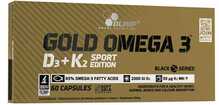 Olimp Omega 3 D3+K2 Sport Edition, 60 kapslit