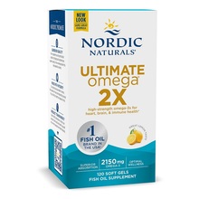 Nordic Naturals Ultimate Omega 2X sidrunimaitse, 2150 mg, 120 kapslit