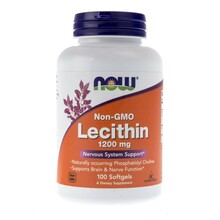 Now Foods letsitiin Non-GMO 1200 mg, 100 pehmet kapslit
