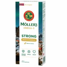 Mollers Strong Vitamin D kalamaksaõli, sidruni maitsega, 250 ml