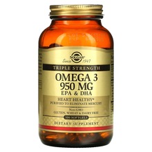 Solgar Triple Strength Omega-3, 950 mg, 100 kapslit