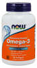 NOW Foods Omega 3 - DHA 120 mg + EPA 180 mg, 90 kapslit