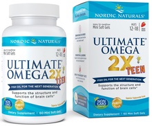 Nordic Naturals Ultimate Omega 2X Teen, 60 kapslit