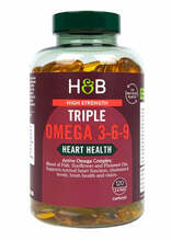 Holland & Barrett High Strength Triple omega 3-6-9, 120 kapslit