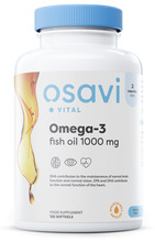Osavi omega-3 kalaõli, 1000 mg, sidruni maitsega, 120 pehmekapslit
