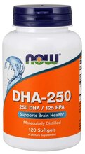 Now Foods DHA-250 / EPA-125, 120 kapslit