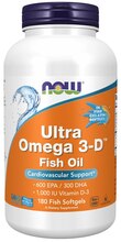 Now Foods Ultra Omega 3-D, 180 kapslit