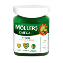 Mollers Strong Vitamin D kalamaksaõli, 60 kapslit