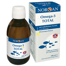 Norsan Omega-3 Total loodusliku maitsega õli, 200 ml
