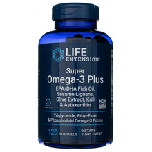 Life Extension Super Omega-3 Plus EPA/DHA, 120 kapslit