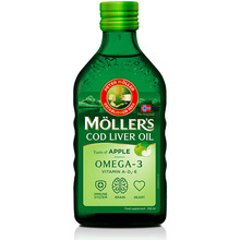 Mollers vedel kalamaksaõli, õunamaitseline, 250 ml