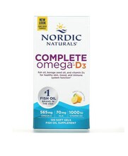 Nordic Naturals Complete Omega-D3, 120 kapslit