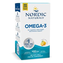 Nordic Naturals Omega-3 sidrun, 180 kapslit