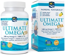 Nordic Naturals Ultimate Omega Xtra + D3, sidruni maitsega, 60 kapslit