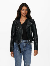 Tehisnahast jope ONLY Vera 15232135, must, regular fit