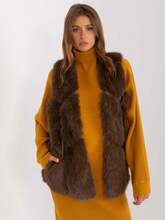 Vest Wool Fashion Italia AT KZ-2375.00P, tumepruun