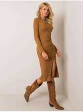 Kleit Italy Moda DHJ-SK-12213.50P, heledapruun