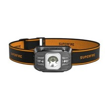 Pealamp Superfire HL75-X, 220 lm, USB