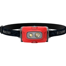 Pealamp Led Lenser HF4R Core, punane, 500 lm, IP68