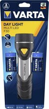 Taskulamp Varta Day Light F30, 70 lm, 2xD, must/hõbe/kollane