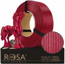 3D plastiku täitepakend Rosa3D PLA 1.75 mm, 1 kg, läikiv punane (Galaxy Red Wine)