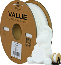 3D plastiku filament Primacreator PrimaValue PLA+ 1.75 mm, 1 kg, valge