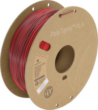 3D-plastik Polymaker Polyterra PLA Dual Color 1.75 mm, 1 kg, Shadow Red (must-punane)
