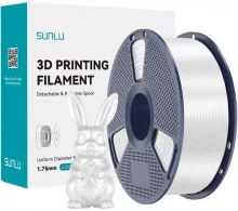 3D plastiku filament Sunlu PLA+ Silk 1.75 mm, valge