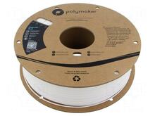 3D-plastik Polymaker PolyLite PLA 1.75 mm, 1 kg, valge