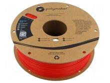 3D-plastik Polymaker PolyLite PLA 1.75 mm, 1 kg, punane
