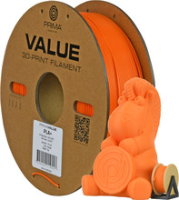 3D plastiku filament Primacreator PrimaValue PLA+ 1.75 mm, 1 kg, oranž