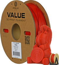 3D plastmass Primacreator PrimaValue PLA+ 1.75 mm, 1 kg, punane
