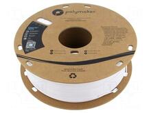 3D plastiku filament Polymaker PolyLite PETG, 1.75 mm, 1 kg, valge