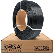 3D plastiku täitepakend Rosa3D PET-G, 1.75 mm, 1 kg, must