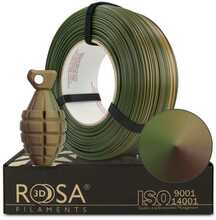 3D plastmass Rosa3D PET-G Magic Army, 1 kg, roheline-pruunikas kollane-bronze