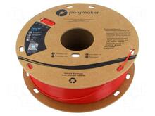 3D plastiku filament Polymaker PolyLite PETG, 1.75 mm, 1 kg, punane