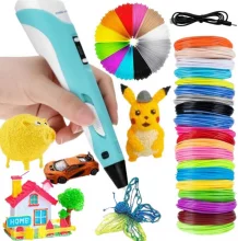 3D pliiats Woopie LED ekraaniga, sinine