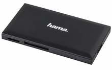 Kaardilugeja Hama USB 3.0 Slim Multi 00181018, must