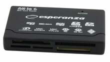 Kaardilugeja Esperanza EA119, must, USB 2.0