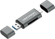 Kaardilugeja Vention CCHH0 USB 3.0, hall, metall