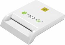 Kiipkaardilugeja Techly Compact CAM-USB2TY, USB 2.0, valge